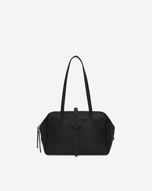 ショルダーバッグ vasic port canvas black 2020SS VASIC ヴァジック ショルダーバッグ CITY レザー ブラック レディース