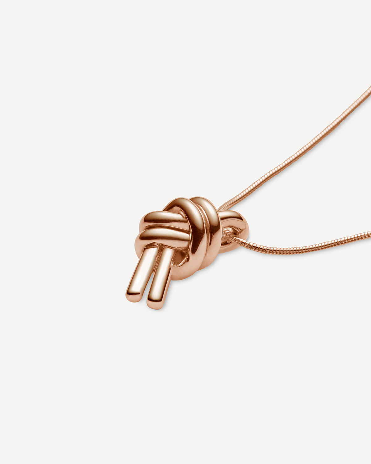 Knot Necklace - Rose Gold