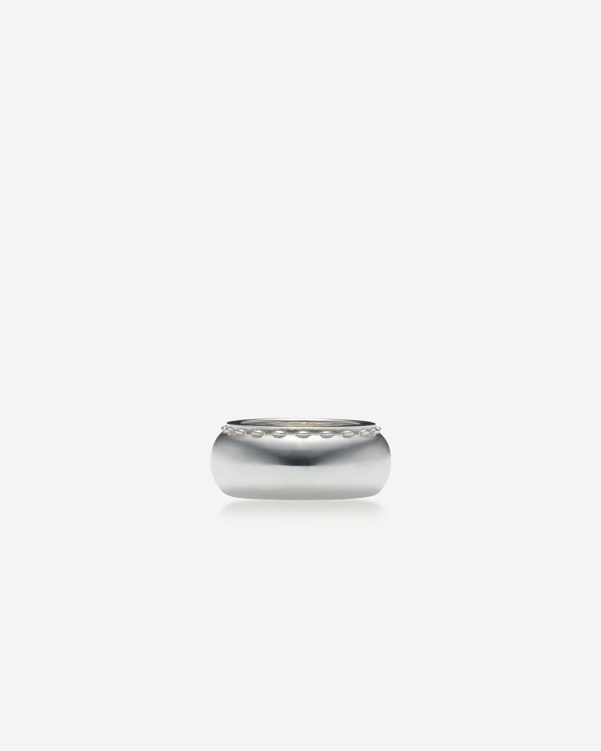Cord Wide Ring - Silver