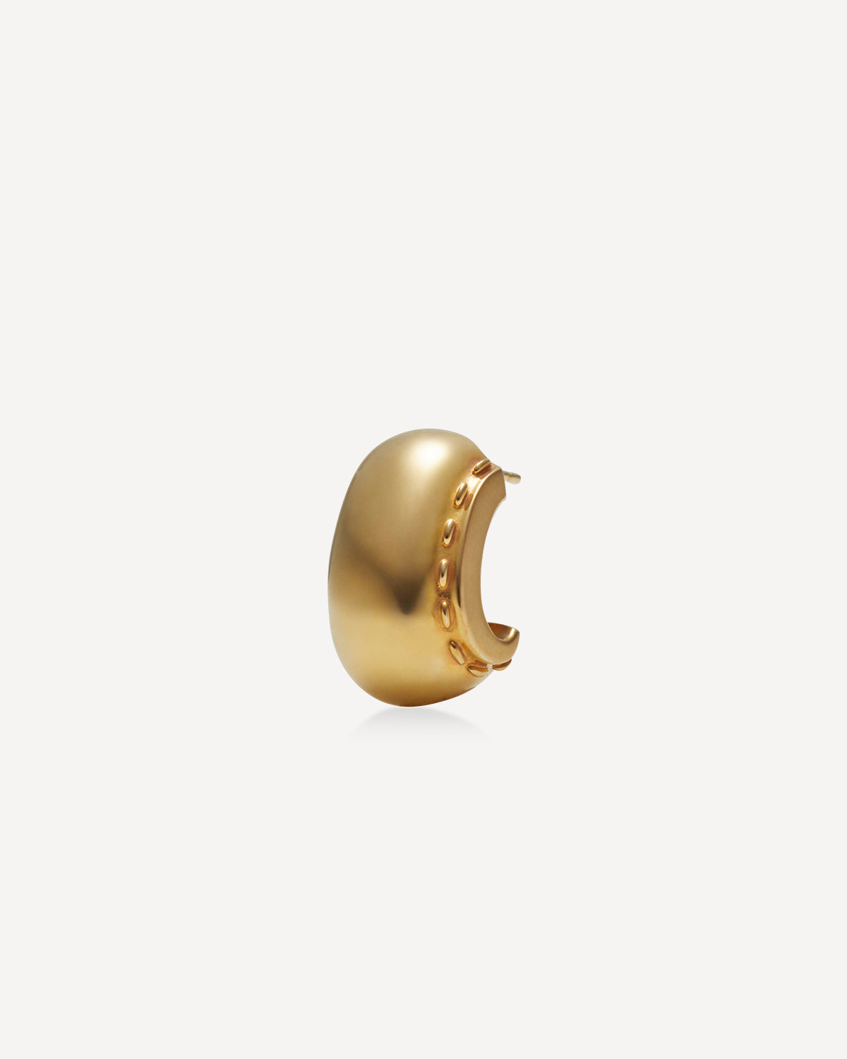 Cord Wide Drop Earrings - Gold